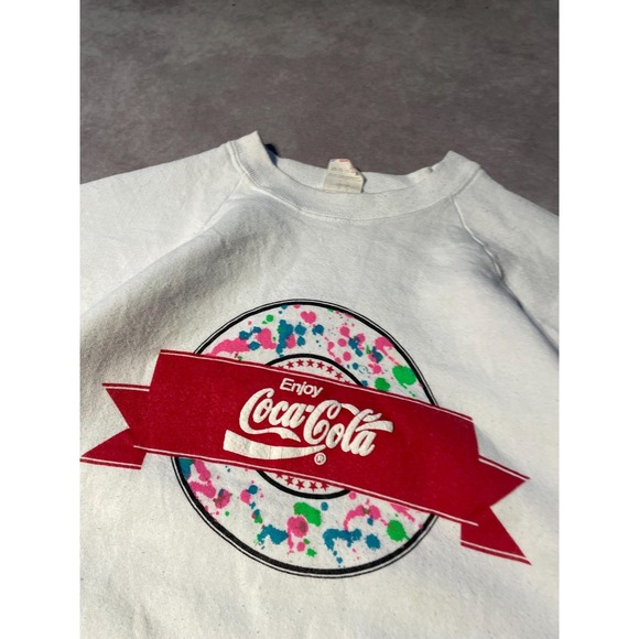Vintage 90s Coca Cola Soda Graphic Crewneck Sweater - Picture 2 of 10